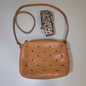 Clare V. Midi Sac Cuoio Leather  With Grommets